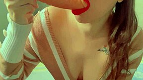 Anal dildo play teases your throbbing cock inside