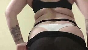 whoa, check her fingering that big clit till she squirts hard