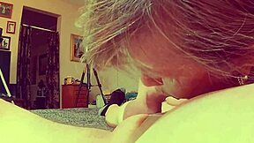 Granny blue deepthroats cock intensely in personal pov