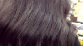 phat ebony ass in leggings begs for public pounding at gas station