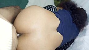 Wife toys tight big ass before desi husband's doggy anal plunge