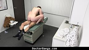 Teen Begs Doctor for Prescription with Bent-Over Doggystyle Fuck