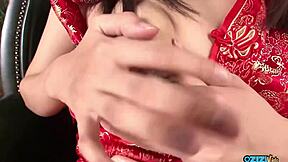 How Could You Resist Titty Fucking This Cute Asian's Massive Saggy Boobs!