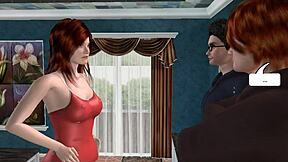 harry pounds ron’s sister hard in burrow cosplay as loyal servant cleaning lady in wild hentai fuck scene