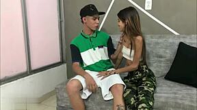 colombian neighbor pays with hard fuck after stealing phone