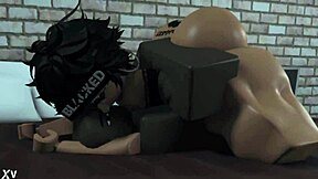 Femboy dodges debts but gets caught punished by BBC garage