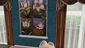 harry pounds ron’s sister hard in burrow cosplay as loyal servant cleaning lady in wild hentai fuck scene