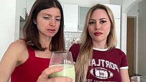 gina gerson and maya rose chat coffee matcha with flirty vibes