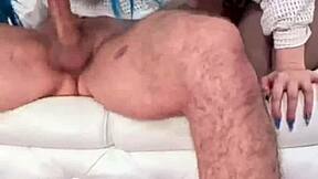 Skinny Jewelz Blu Gags on Nade Nastys Monster Cock with Deepthroat Face Fucking and Rimjob