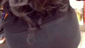 phat ebony ass in leggings begs for public pounding at gas station