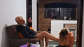 i didnt pay rent so i hadta fuck the collector's cock to stay... ugh