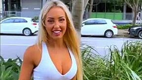 fit kitty rides stranger's cock doggystyle 💦 dripping cum on tits