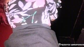 corno lets me bareback fuck his juicy milf wife deepthroat creampie in swingers gloryhole
