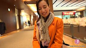 She picks up stunning Japanese wife for creampie sex cuckolding clueless husband