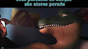 meme erótico furry blowjob on bed