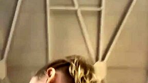 shaved teen whore orgasms hard from extreme public pussy fucking closeup