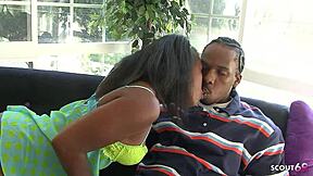 Ebonys Bushy Pussy Cheats With Best Friends Massive BBC Ride