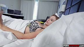 horny stepson fucks relaxing busty milf stepmom deep with big cock