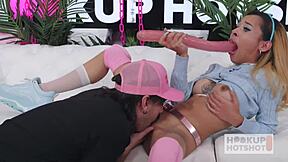 90-pound kalani luana gapes ass on nadde nasty's monster cock with sloppy anal riding