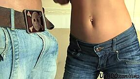 stepdaughter's tight ass gapes wide from massive cock anal pounding