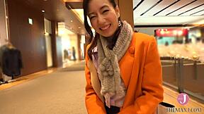 She picks up stunning Japanese wife for creampie sex cuckolding clueless husband