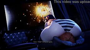 gothic kuro witch dominates with facesitting on helpless face