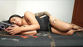 Stepdad pounds petite latina teen ass thinking she's his wife oops