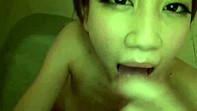 Kaori Maeda's lips tease uncensored Japanese cock in steamy POV oral.