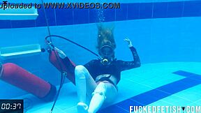 skinny horny latina ashlee rose slut dress underwater scuba tease