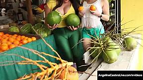 HEAVY HOTTIE ANGELINA CASTRO STRAPON FUCKS BABE CRISTI ANN BENT OVER