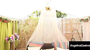 HEAVY HOTTIE ANGELINA CASTRO STRAPON FUCKS BABE CRISTI ANN BENT OVER