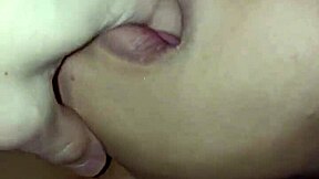 hey getting milk from this brunette latina's big natural tits