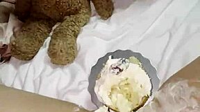 hey my kinky 18 year old virgin stepsis skips college to masturbate with creamy cake food porn