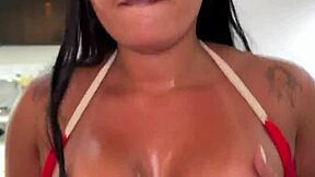 hot japanese wife sloppy blowjob big black cock cum mouth interracial
