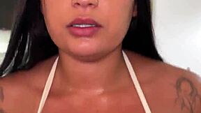 hot japanese wife sloppy blowjob big black cock cum mouth interracial
