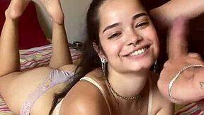 novinha debora prado... ugh, droppin' on that veiny cock fer a deep sloppy blowjob