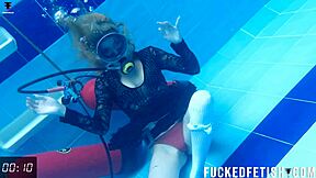 skinny horny latina ashlee rose slut dress underwater scuba tease