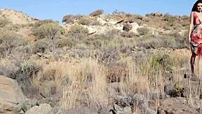 Petite Russian Model Elina Love Strips Shaved Pussy Outdoor for Playboy!