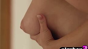 sexy blonde babes strip lingerie for playboy milf poses nude