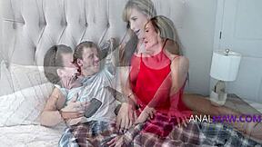 empty nest stepmom's full chest and ass begs for anal pop