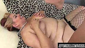 bbw bella rides cock then gets big natural tits sprayed with hot cum