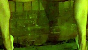 milf risks pussy fuck in stranger garden with husband