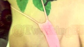 digging deep in that hairy pussy with dildo toys