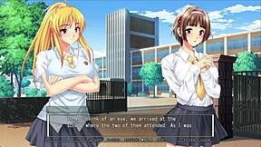 big boobed anime sister route 4 creampie squirting blonde brunette family orgasm fest