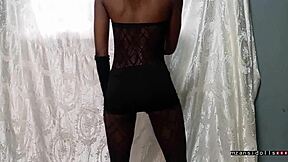 18yo ebony fucked in fishnets