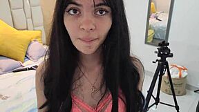 beautiful model bends over for fan's big cock in live stream fuck