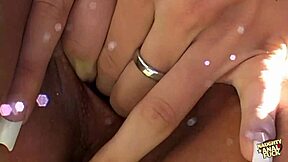 Big titted brunette cougar craves two cocks pounding her!