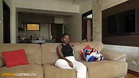 big tits ebony teen deepthroats monster cock sloppy in fake casting audition