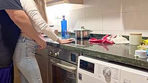 hot blonde cleaner in jeans makes me hard i fuck her rough like she craves!!