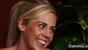 What If This Hot Hottie Swallows Every Jizz Load from the Blowbang Facial Frenzy?